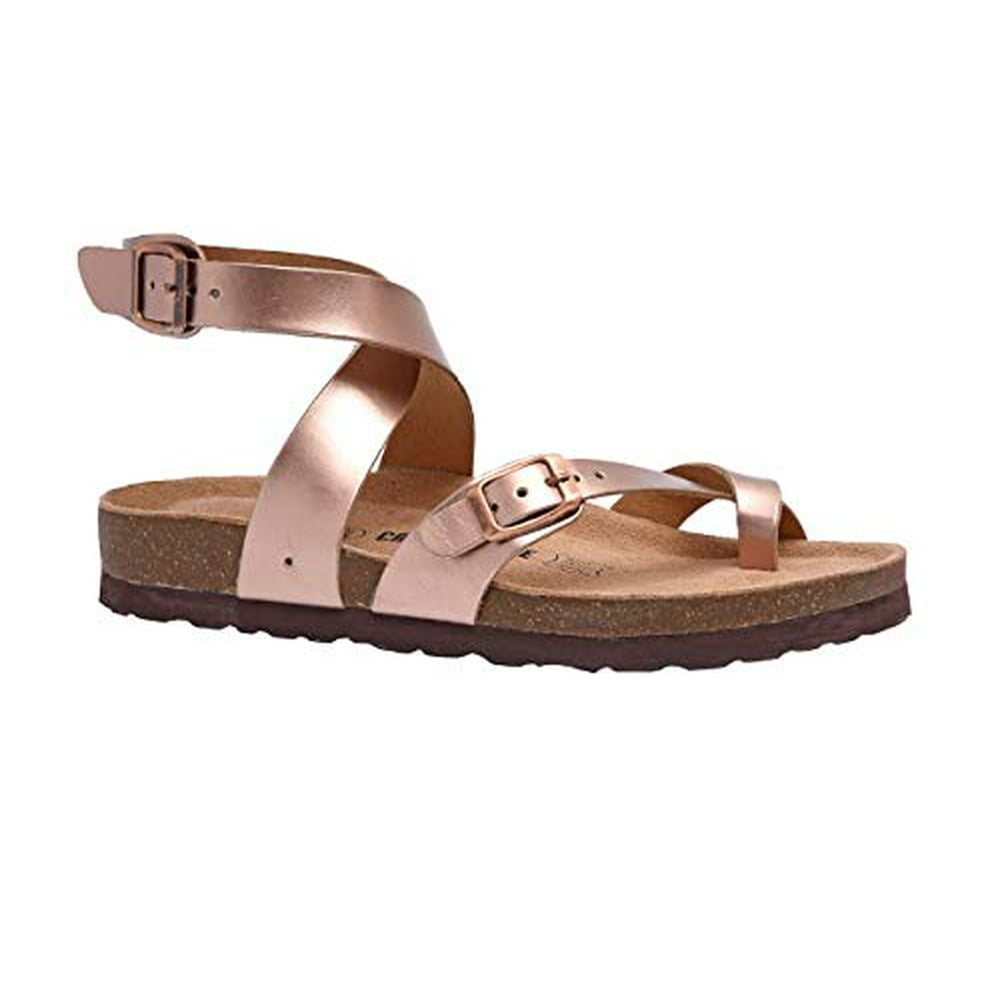 CUSHIONAIRE - CUSHIONAIRE Women's Lara Cork Footbed Sandal with +Comfort - Walmart.com - Walmart.com