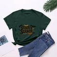 thumbnail image 6 of Hessimy women's Halloween Shirts Pumpkin T Shirt Short Sleeve Cute Graphic Tee Tops(Dark Green,XXL), 6 of 6