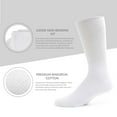 thumbnail image 3 of 6 Pairs of Premium Cotton Loose Top Diabetic Neuropathy Crew Socks (Gray, Sock Size 13-16, Fits men size 11-12.5), 3 of 5