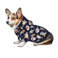 thumbnail image 7 of Fotbe Sharks In Sunglasses Print Small Dog Sweater Hoodies Pet Grey Hooded Soft Fleece Sweatshirts with Pocket Fall Winter Puppy Cat Sweaters Warm Clothes-Medium, 7 of 7