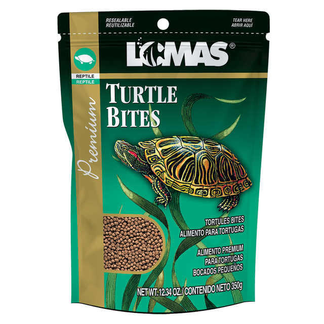 Alimento para Tortugas Acuaticas Lomas Turtle Bites Bocado pequeño Bolitas 350 gr