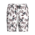 thumbnail image 3 of Picia Bird Pajama Shorts for Men, Men's Pajama Bottoms, Sleepwear,Short Pajama Pants-Large, 3 of 9