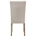 thumbnail image 3 of Wooden Parson Chairs with Turned Legs and Cream Upholstery / Perfect for Dining Room Use, Set of 2, 3 of 3