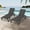 2 Gray Chairs, variant on Domi Pool Lounge Chairs Set of 2, Adjustable Aluminum Plastic Outdoor Chaise Lounge Grey Textilene
