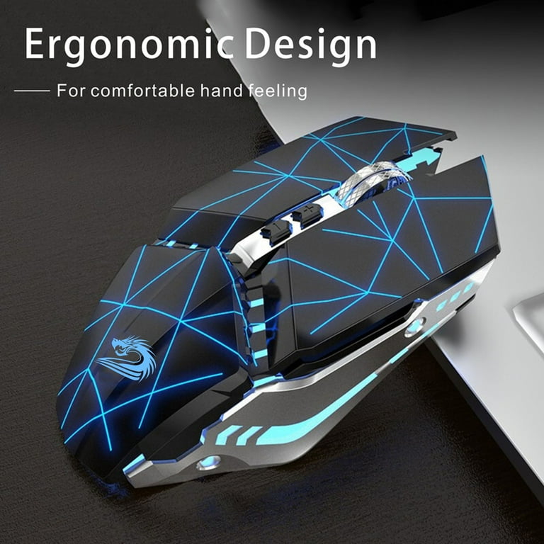 TENMOS Wireless Gaming Mouse Rechargeable Silent LED TENMOS Wireless Gaming Mouse Rechargeable Silent LED