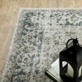 thumbnail image 6 of 2' X 8' Grey Blue And Teal Oriental Power Loom Stain Resistant Runner Rug, 6 of 10