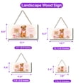 thumbnail image 5 of Happy Mother's Day Brussels Griffon Love Dog Mom Heart Flower Landscape Wood Sign Griff Dog Lover Hanging Wall Home Decor - 12004, 5 of 5