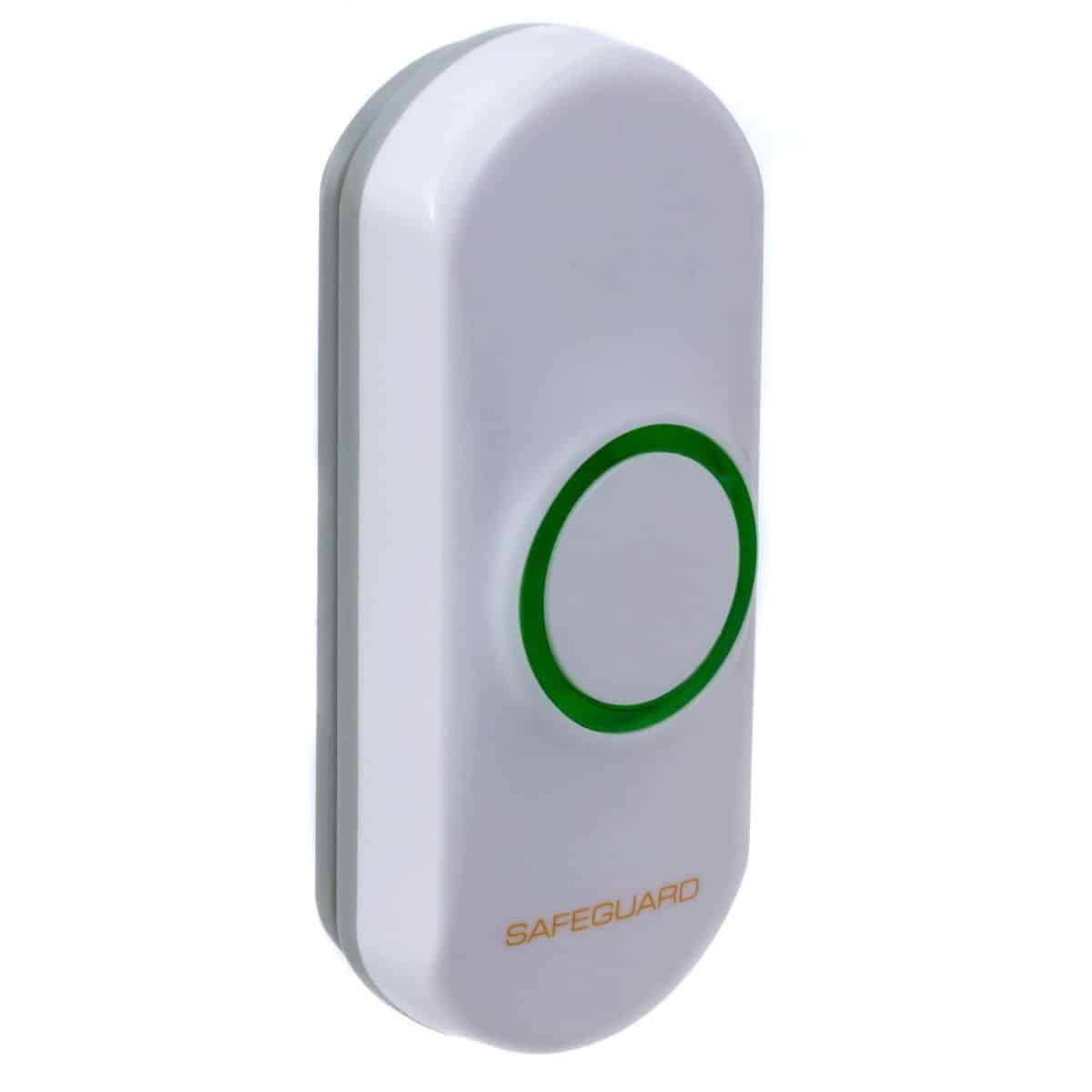 Safeguard Supply LRA-PBTX-L Wireless Doorbell Button Transmitter, White