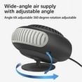 thumbnail image 5 of Car Heater, Portable Car Windshield Heater, 12V Plug-in Cigarette Lighter Defroster, 2-in-1 Windshield Heating and Defogging Function System with 360° Rotatable Base for Car Truck, Van, SUV, RV, Boat, 5 of 10