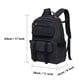 thumbnail image 2 of KAUKKO Vintage Casual polyster and Leather Rucksack Backpack (Lienzo NEGRO） KAUKKO KS20-2-NEGRO, 2 of 5