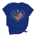 thumbnail image 2 of Cavosen Patriotic Shirts for Women Petite Patriotic Short Sleeve Round Neck Tops USA Star Striped Print T Shirts Lady XL Independence Day Casual Shirts 4th of July Tunic Tees 2025 Patriotic Outfits, 2 of 6