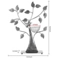 thumbnail image 2 of MyGift Silver Metal 48-pair Earring Holder, Jewelry Tree with Bird Nest, 2 of 7