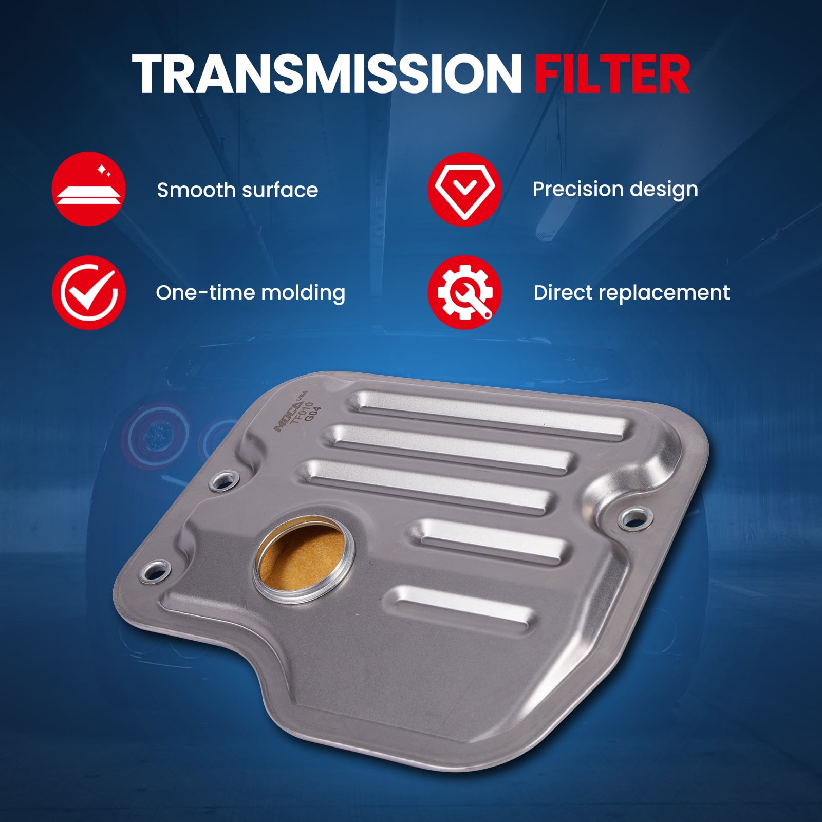 MOCA AUTOPARTS Automatic Transmission Filter Kit Fit for 2013-2016 Toyota Highlander 3.5L & 2006-2012 Toyota RAV4 3.5L & 2010-2013 Lexus RX450h 3.5L ONLY for Trans Code U151E/U250E