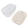 thumbnail image 4 of Contenedor de almacenamiento de arroz, cubo de grano sellado transparente de PE, dispensador de comida para perros con tapa para cocina, 10000 ml, 4 of 14