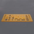 thumbnail image 4 of FYBTO Drafting Templates Geometric Drawing Template Measuring Ruler Yellow Building Formwork Stencils-0621, 4 of 5