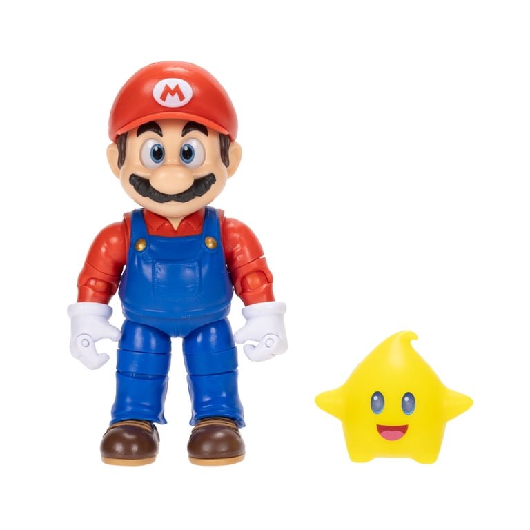 Super Mario Galaxy Movie Action Figure - 5 inch Mario with Luma