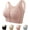Pink, variant on Bustella Front Closure Bras for Women - Button-Up Posture Corrector Bra, Seamless Cooling Comfort Bra with Side Support & Lift, Soft Nylon Spandex Fabric