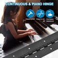 thumbnail image 2 of Unique Bargains Piano Hinge 18 Inch x 2inch, 2pcs Stainless Steel Continuous Hinge Piano Hinges for Cabinets, 0.059' Leaf Thickness, 2 of 6