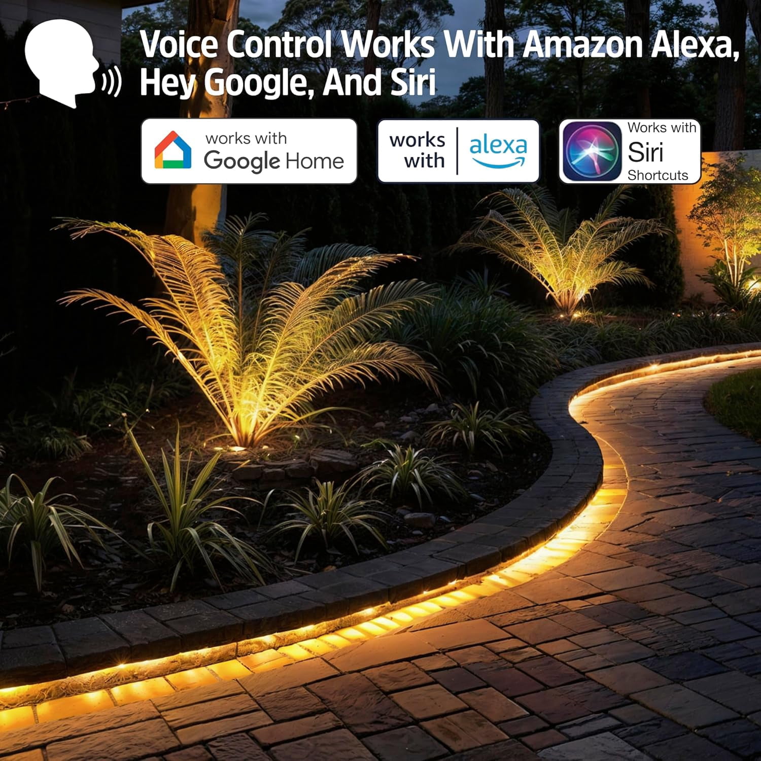 Energizer Smart LED Strip Lights, Waterproof & Sound Reactive Light Strips for Indoor/Outdoor, 50 ft