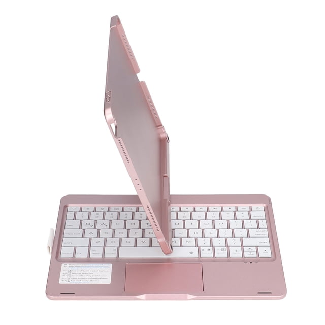 Funda Para Tableta Con Teclado, Cubierta Para Teclado Con Panel Táctil Giratorio De 360 grados, Protectora, Práctica, Compacta, Portátil, 2 Modos De Retroiluminación Para