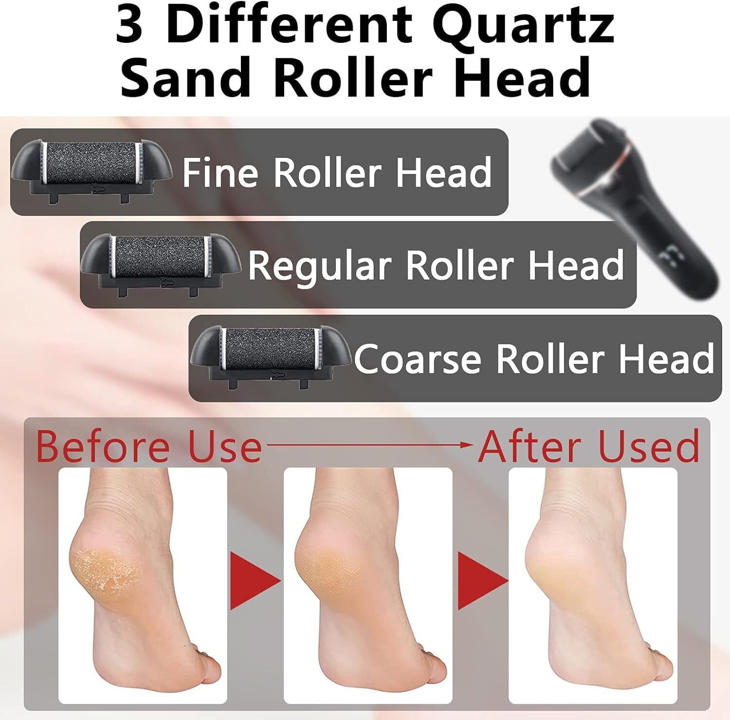 Professional Pedicure Tool Electric Foot Grinder File Callus Dead Skin Remover