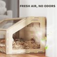 thumbnail image 7 of 39 Inch Hamster Cage with Acrylic Window Openable Top for Dwarf Hamster Gerbil Guinea Pig Rat Oak Habitat, 7 of 7