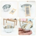 thumbnail image 4 of Unbranded Dollhouse Accessories Mini Basin Bathtub Miniature Wood Iron, 2 Sets, 4 of 6
