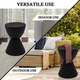 thumbnail image 4 of Mesa auxiliar LeisureMod Boyd Modern Hourglass con almacenamiento negro, 4 of 9