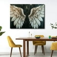 thumbnail image 2 of Shadudu Angel Wings Pictures Wall Decor Black and Wings Wall Art Angel Art Abstract Angel Painting Angel Wings Artwork Angel Wing Canvas Wall Art Angel Wings Canvas Print 1 36x24in, 2 of 7