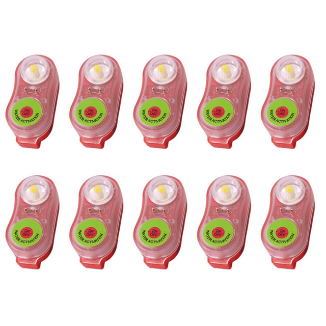 10X Rescue Vest, LED Light, Life-Saving Vest Flash, for Emergency Water Survival,10 x Life-saving lamp