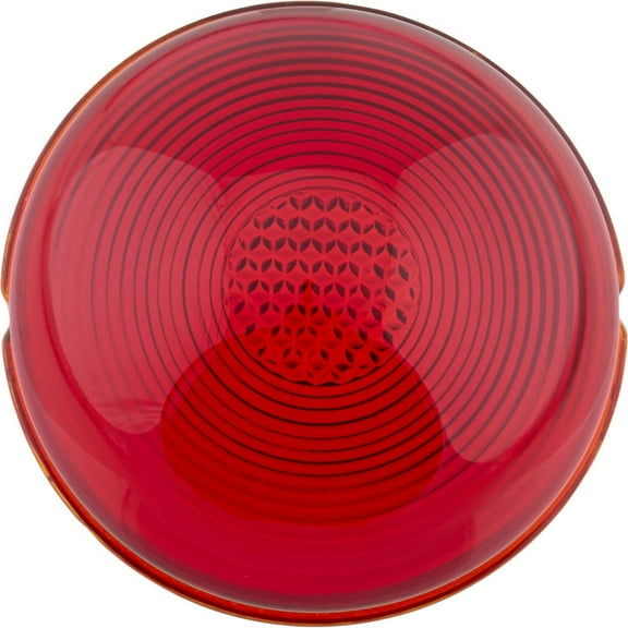 Speedway Motors 1950 Pontiac Tail Light Lens, Red Glass