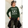 thumbnail image 2 of Old Glory Mens Sasquatch Ugly Christmas Sweater Long Sleeve T Shirt, 2 of 6