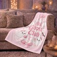 thumbnail image 6 of Pink And White Cute Ghost Club Quote With, Cute Pastel Graphic Style for Cute Decor Enthusiasts, Housewarming Gift with Cozy Flannel Blanket, Home Decor for Bedroom And Playroom And Family Room, 6 of 9