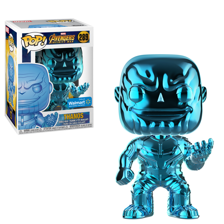 Funko POP Marvel: Infinity War - Thanos - Blue Chrome - Walmart Exclusive