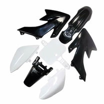 BLACK PLASTIC FENDER KIT HONDA CRF/XR 50 (WHITE NUMBER PLATE) PS09
