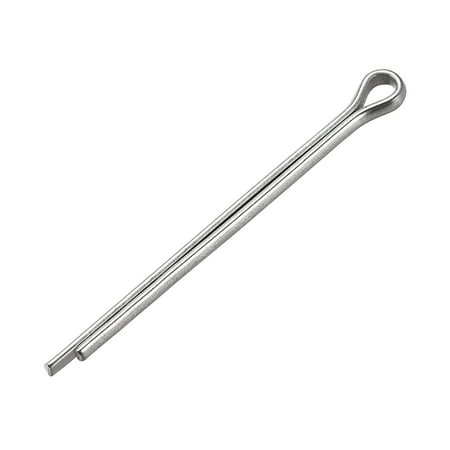 

Split Cotter Pin -3mm x 45mm 304 Stainless Steel 2-Prongs Silver Tone 30Pcs