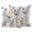 Yellow Gray, variant on Botanical Flowers Outdoor Pillow Covers 24x24 Set of 2,Waterproof Patio Throw Pillowcase Protectors,Farmhouse Pastoral Floral Plants Decorative Pillow Shams Cushion Covers for Seat Bed Couch Sofa
