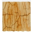 thumbnail image 2 of Ambesonne Grunge Shower Curtain, Retro Cracked Wall Pattern, 69"Wx70"L, Persian Orange Pale Brown, 2 of 4