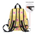 thumbnail image 5 of FORMRS School Backpack with Front Zippered Pocket 12" Student Travel Daypack, Yellow Stars, 5 of 6