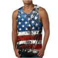 thumbnail image 1 of Hombres Moda Casual sin Mangas Impresión Suéter Cuello Redondo Tanque Deportivo, 1 of 4