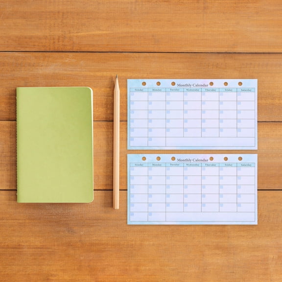 Raindrops Monthly Planner Refill for Fridge, Thick Paper Organizer Insert, Magnetic Calendar Replacement