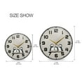thumbnail image 5 of Yayeee Wall Clock for Living Room 11.9 inch Battery Operated Round with Holder, Cute Puffin, 5 of 7