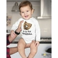 thumbnail image 2 of B Is For Baseball Baby Bodysuit, Newborn Outfit, Baby Clothes, Gift&nbsp;for&nbsp;Children 6-9m Natural, 2 of 2