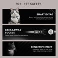 thumbnail image 3 of Shiyou - Collier de Chat Imperméable avec Support AirTag & Étiquette QR ID Intelligente - Collier de Sécurité Réfléchissant pour Chats, Chatons, Chiots - Compatible avec Apple AirTag, Suivi GPS pour Fille & Garçon, 3 of 4