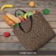 thumbnail image 5 of Fotbe Brown Leopard Bolsa Tote con Estampado para Mujer, Bolsos con Cremallera, Bolsa de Hombro Casual de Gran Capacidad con Bolsillos Internos, 5 of 7