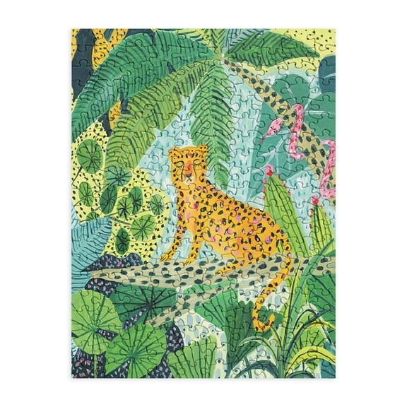 Society6 Ambers Textiles Jungle Leopard 200 Piece Jigsaw Puzzle