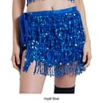thumbnail image 4 of Traje de danza del vientre Yuarrent azul real cómodo y transpirable con lentejuelas, 4 of 6
