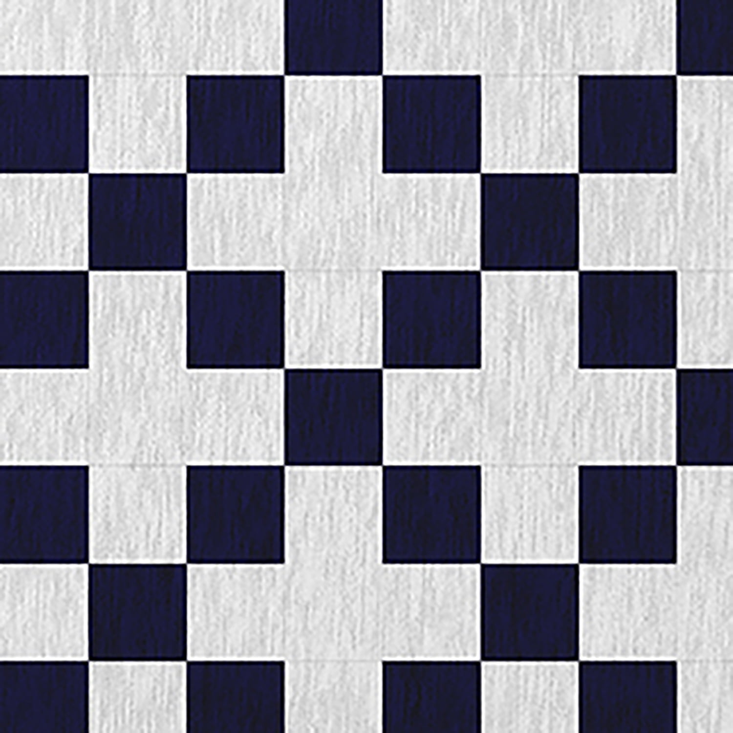 Simply Daisy 3' x 5' Spring Navy Cross and Squares Rug