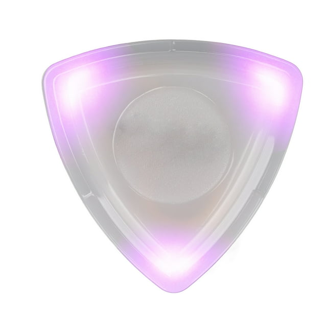 Glowing Guitar Pick with High Sensitivity LED Light Personalised Guitar Pick Guitar Pick Replacement with Battery For Music Lovers, Guitar Beginners (Purple)