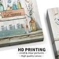 thumbnail image 2 of Bathroom Decor Wall Art Dragonfly Wall Art Green Bathroom Sign Rustic Farmhouse Bathroom Canvas Prints Signs Wood Background Bathroom Pictures Artwork Framed Bath Laundry Home Decorations12 x16, 2 of 6